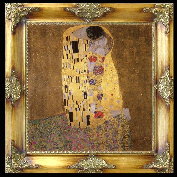 framed  Gustav Klimt The Kiss, Ta039